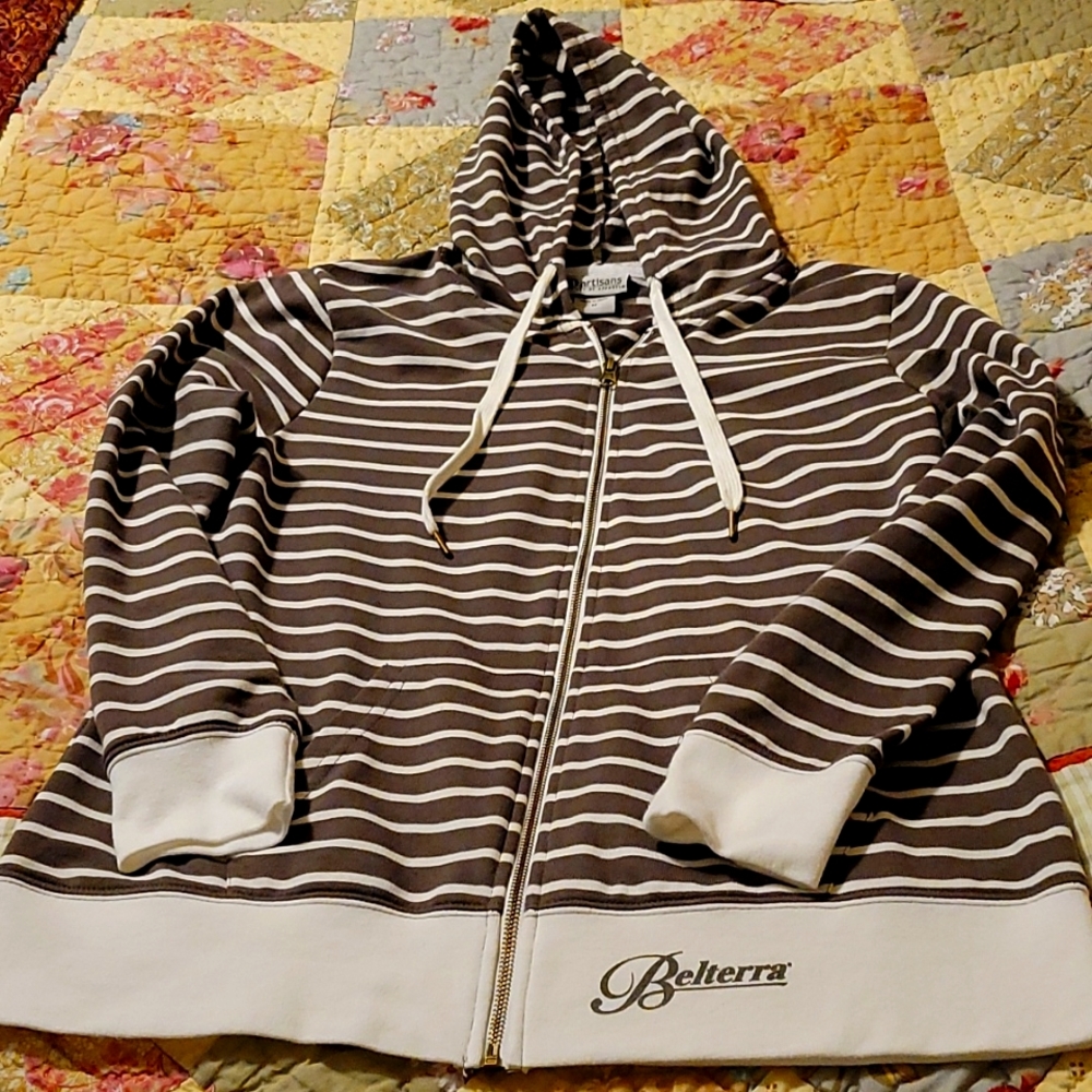 Artisans - Cute striped hoodie NEW